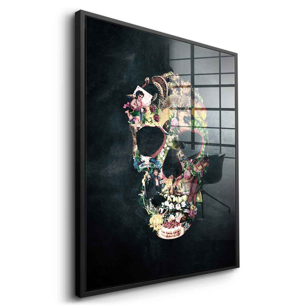 Vintage Skull - Acrylglas