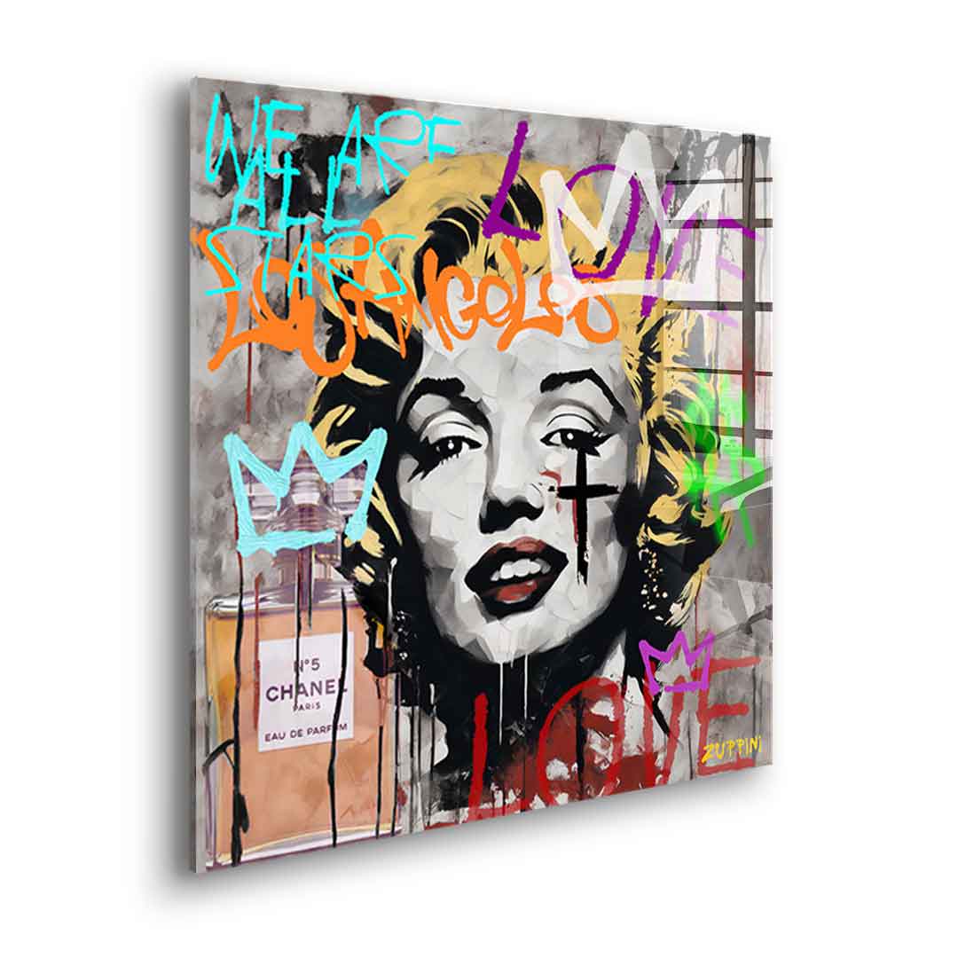 We are all stars - acrylic glass
