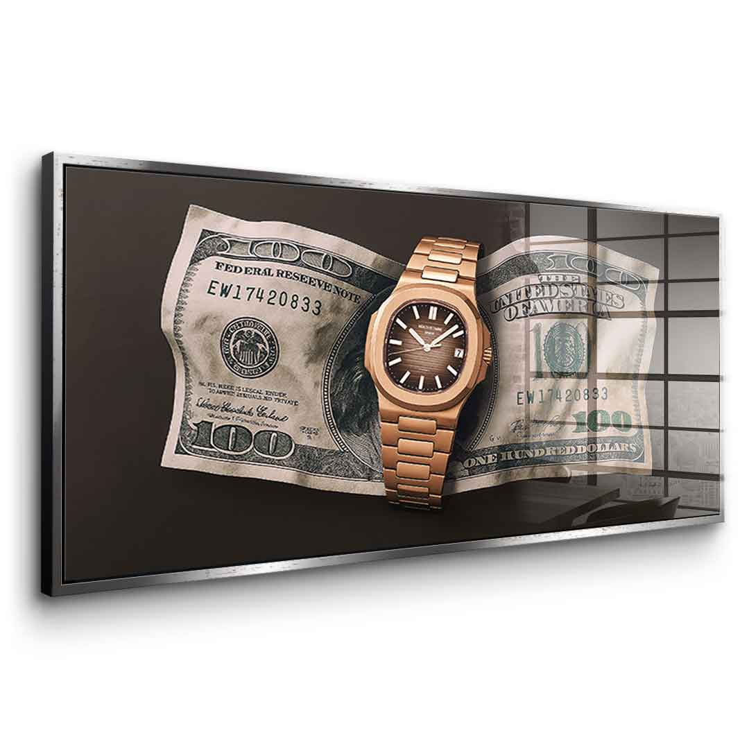WEATTH is timing - acrylic glass