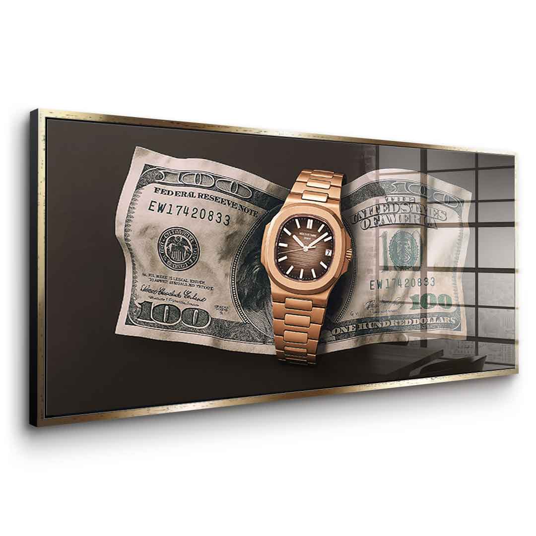 WEATTH is timing - acrylic glass