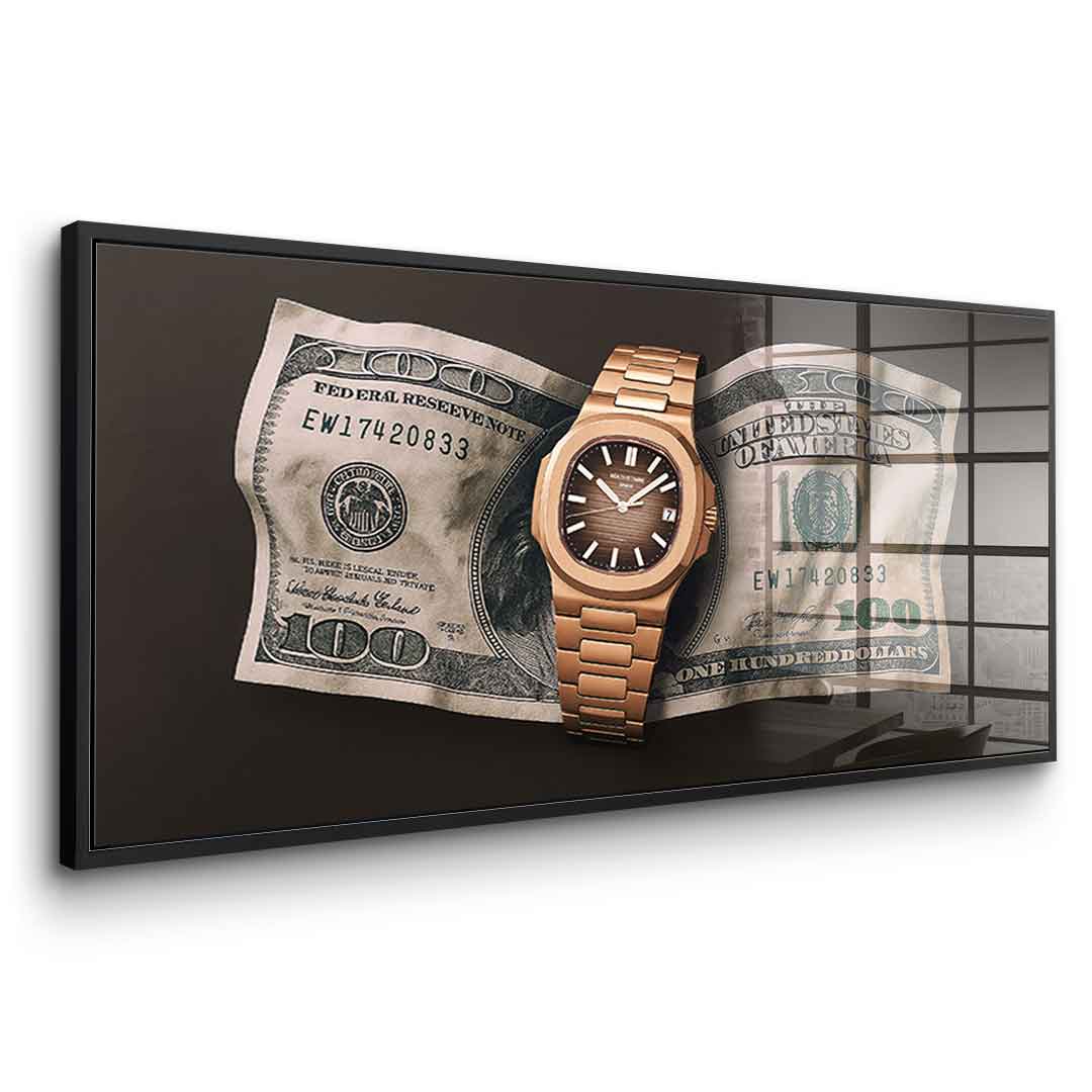 WEATTH is timing - acrylic glass