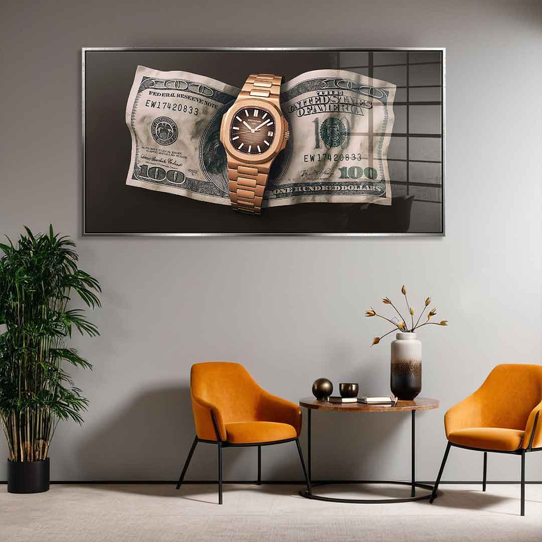 WEATTH is timing - acrylic glass