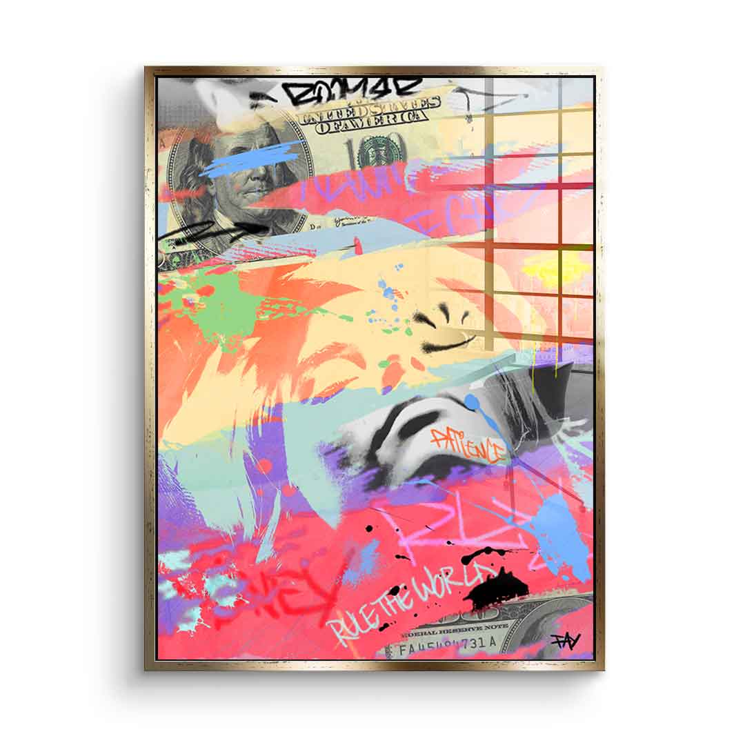 WEALTHY - acrylic glass