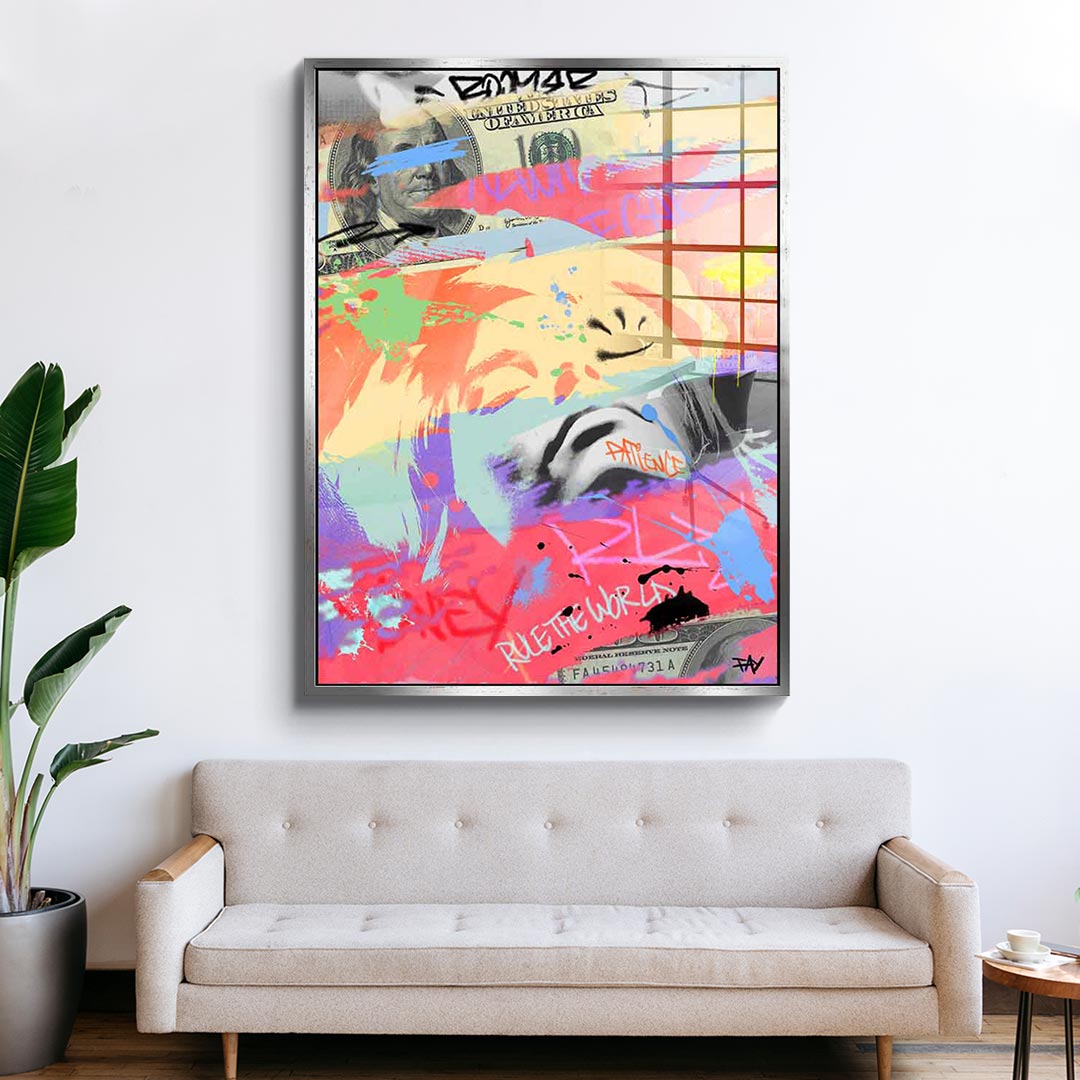 WEALTHY - acrylic glass