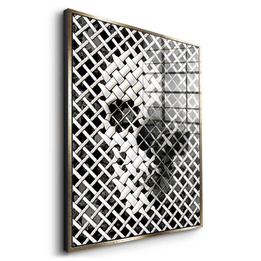 Wicker Skull - acrylic glass