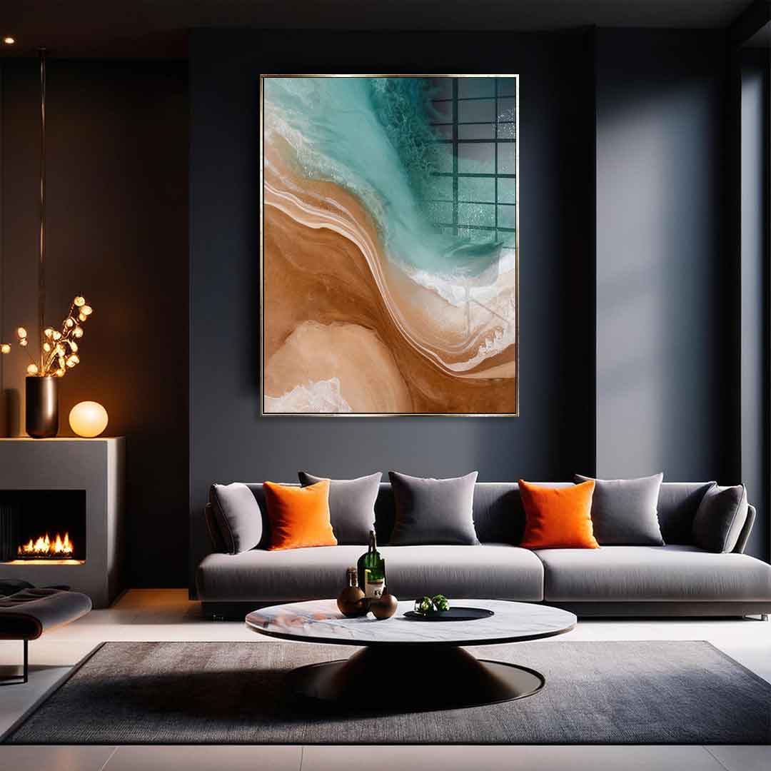 Coastal Contours - Acrylglas