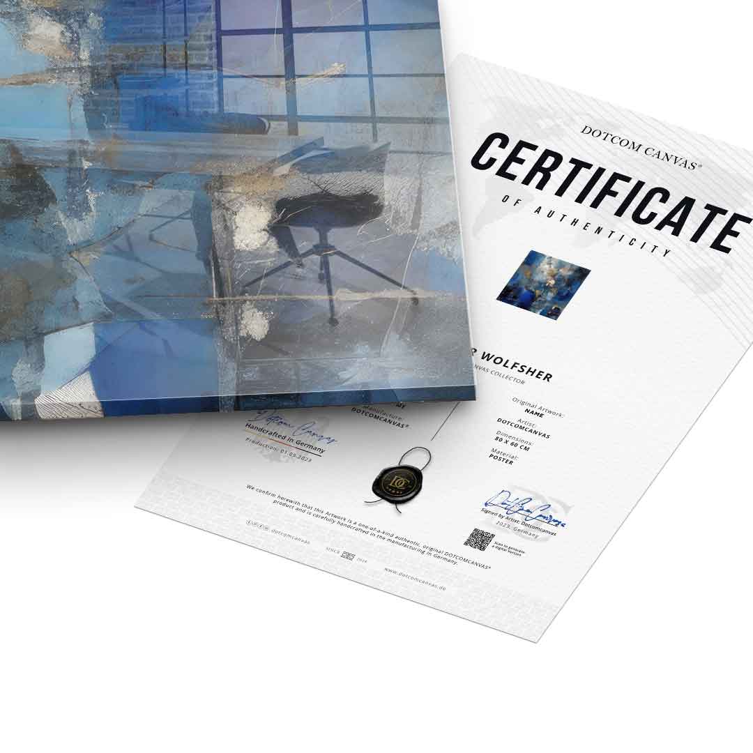 Cobalt Depths - acrylic glass