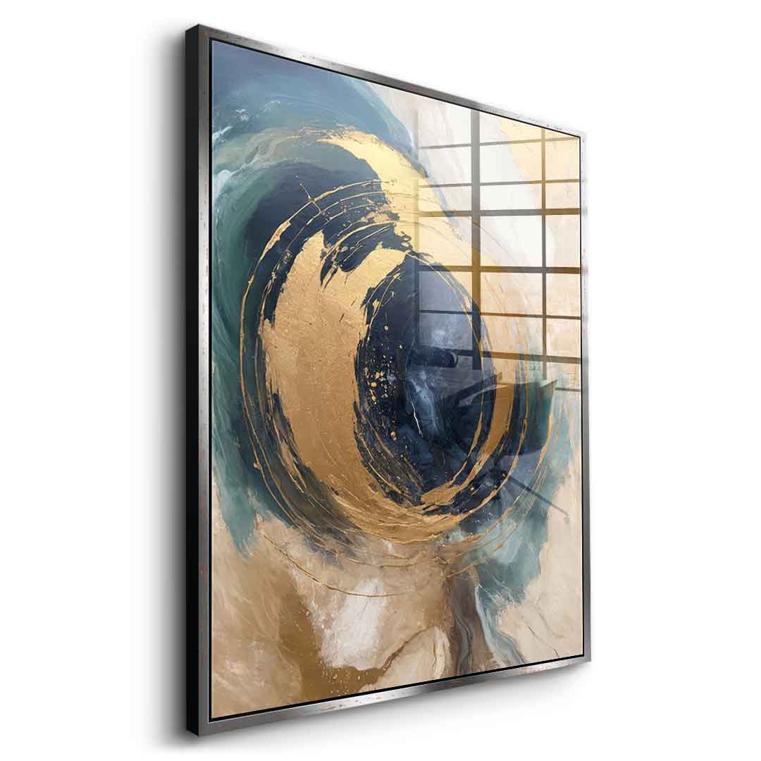 Golden Vortex - acrylic glass