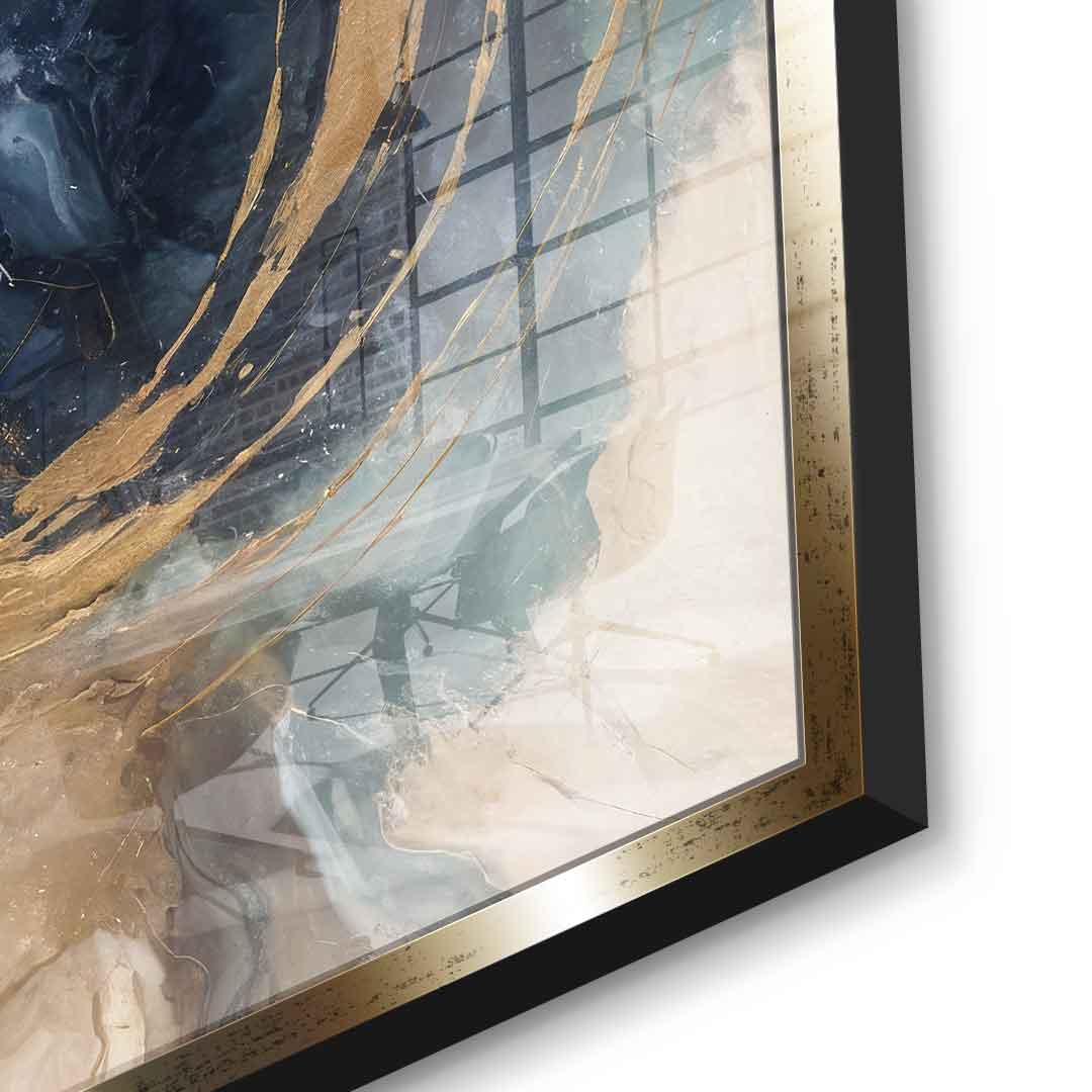 Golden Vortex - acrylic glass