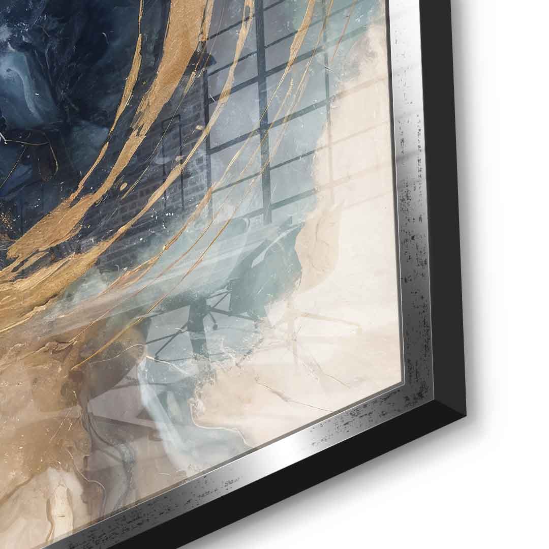 Golden Vortex - acrylic glass