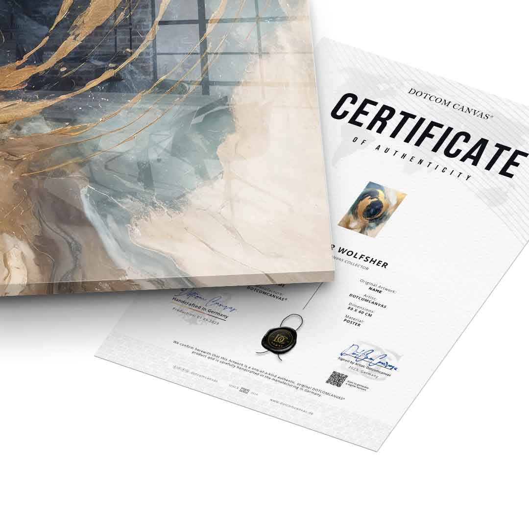 Golden Vortex - acrylic glass