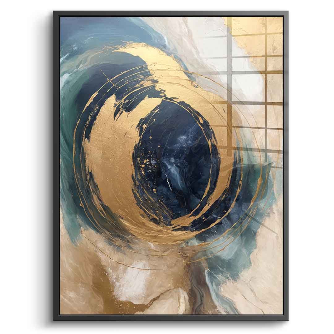 Golden Vortex - acrylic glass