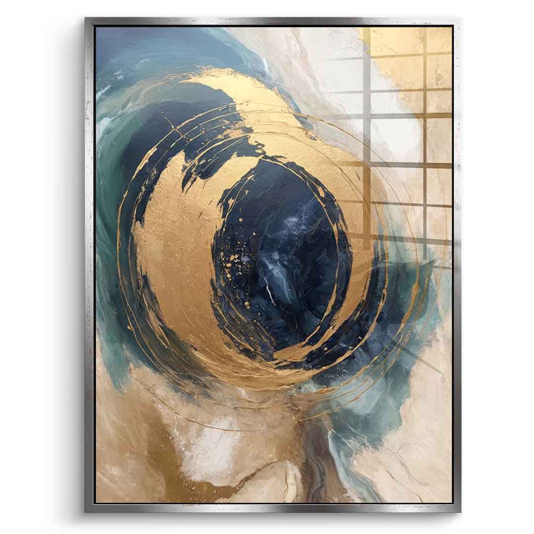Golden Vortex - acrylic glass