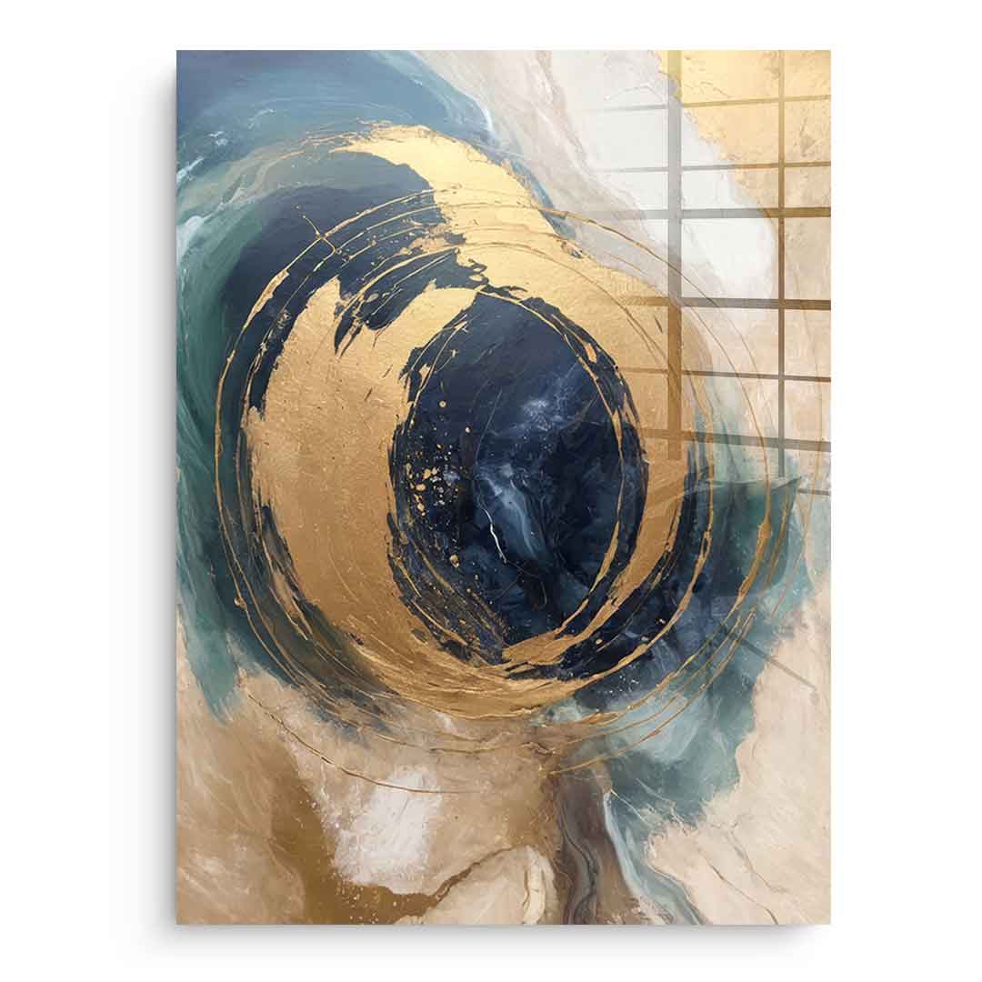Golden Vortex - acrylic glass