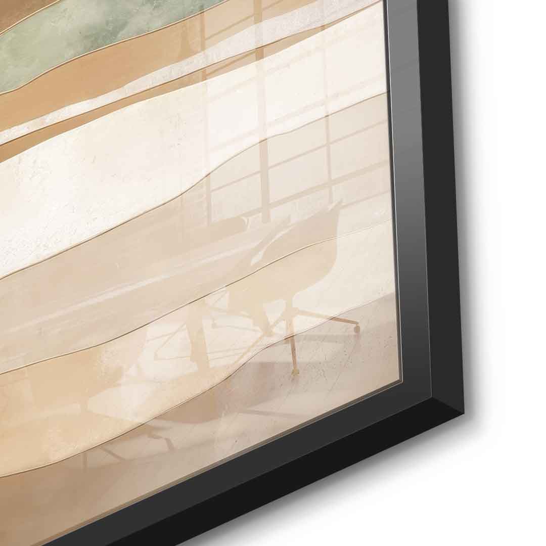 Layers of time and terrain - acrylic glass