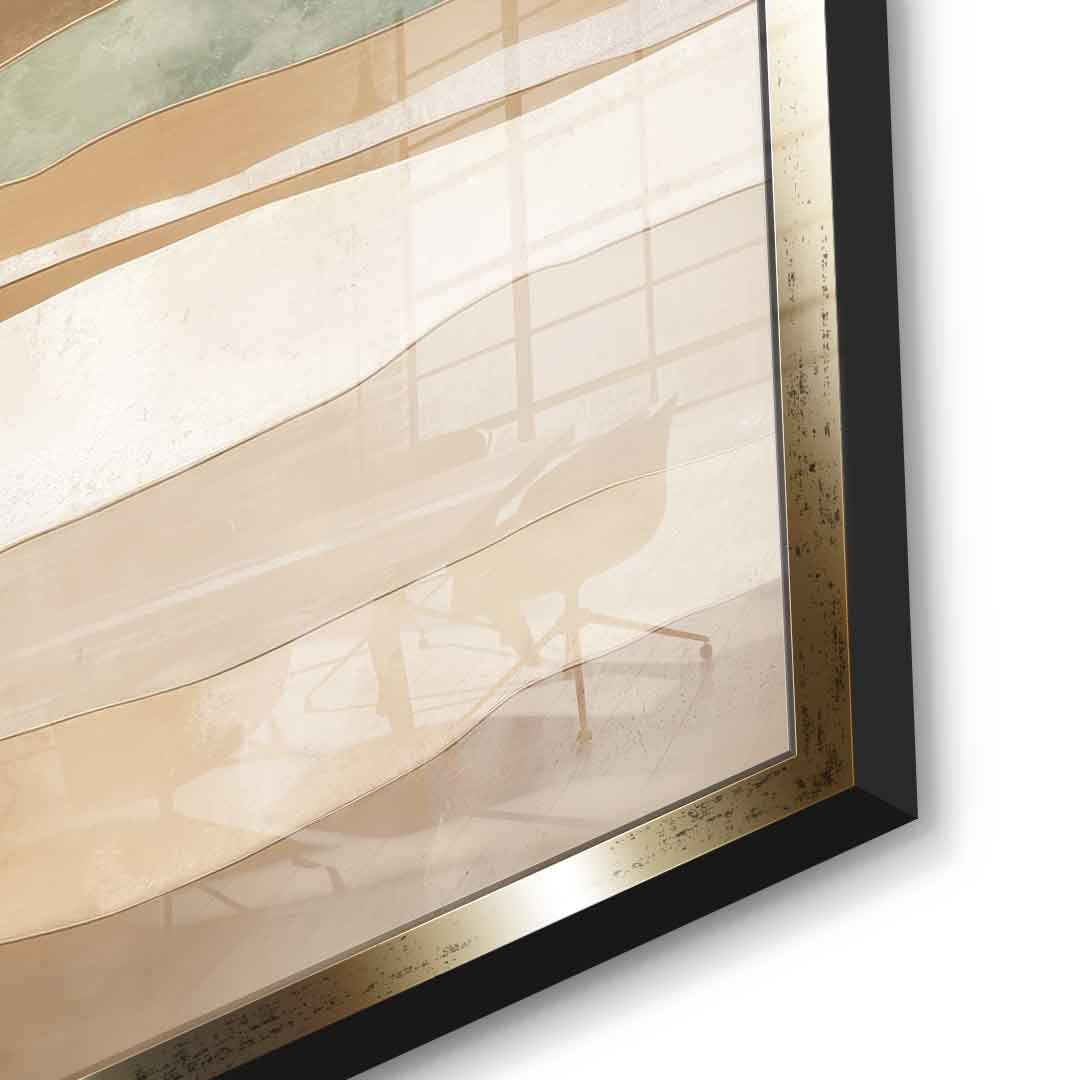 Layers of time and terrain - acrylic glass