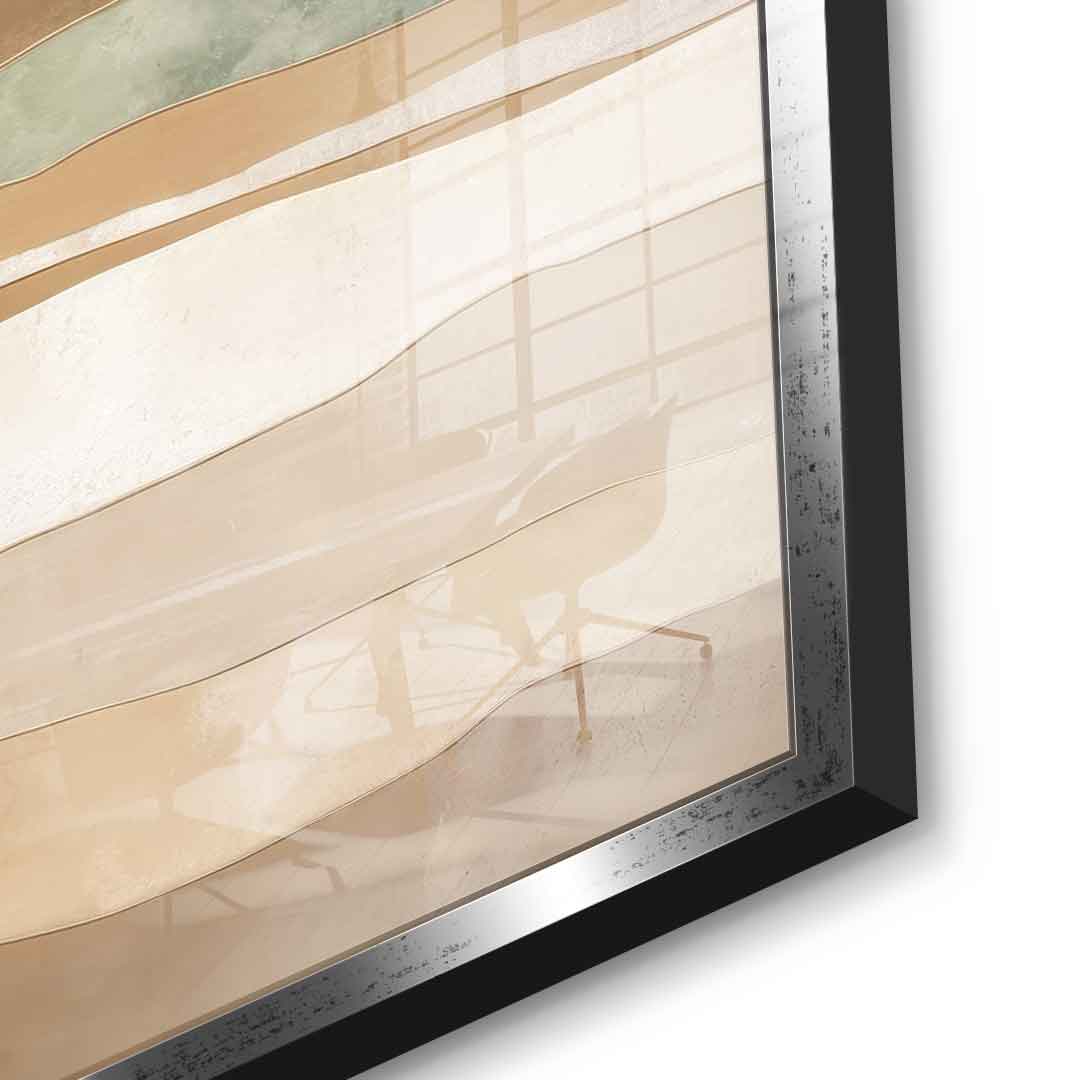 Layers of time and terrain - acrylic glass