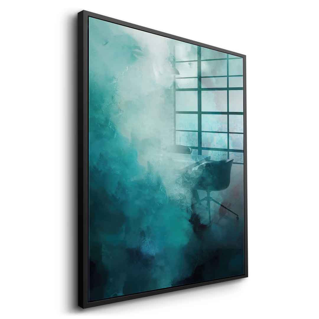 Misty Teal Abyss - acrylic glass