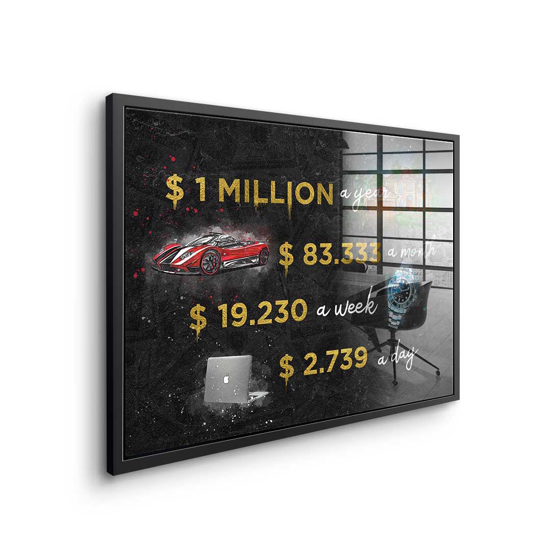 One million - acrylic glass