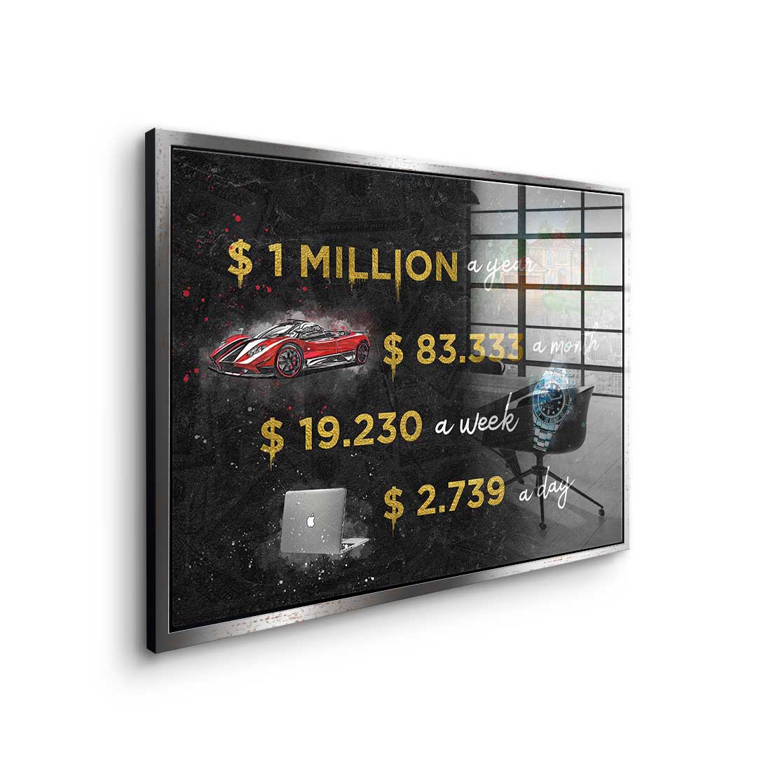 One million - acrylic glass