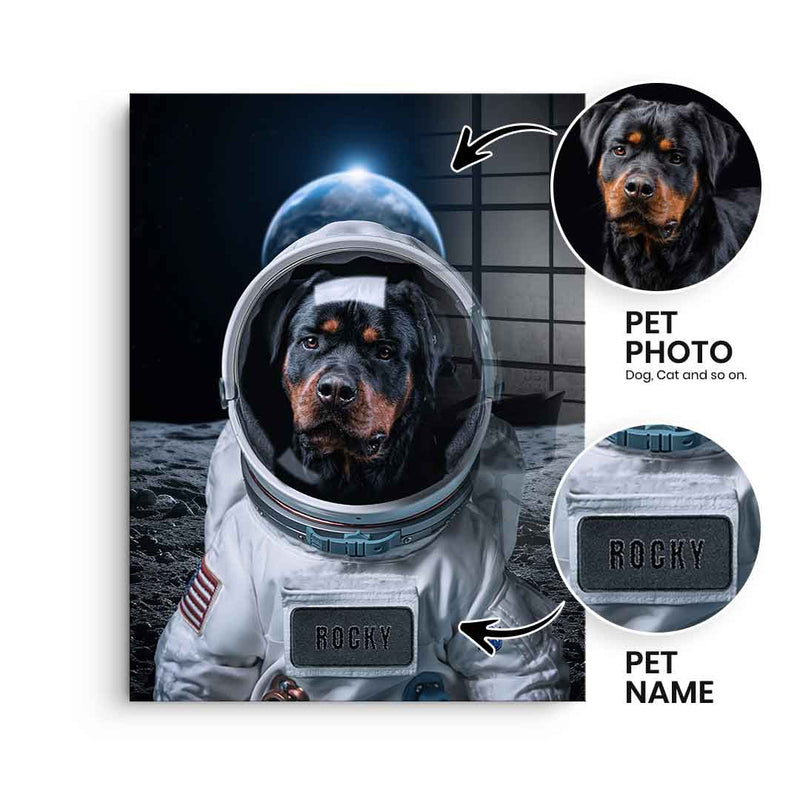 Astronaut personalisierbar - Acrylglas