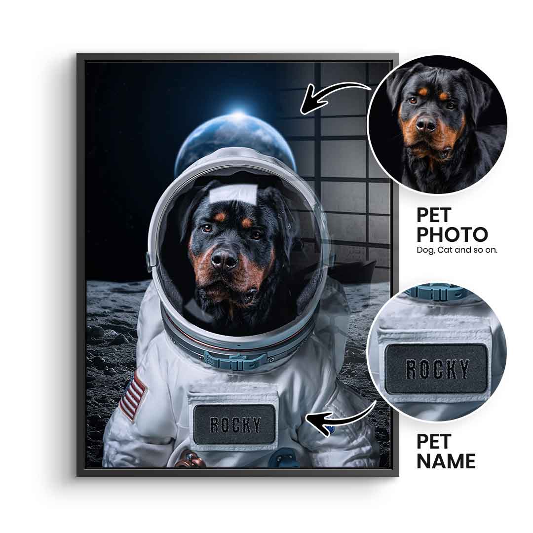 Astronaut can be personalized - acrylic glass