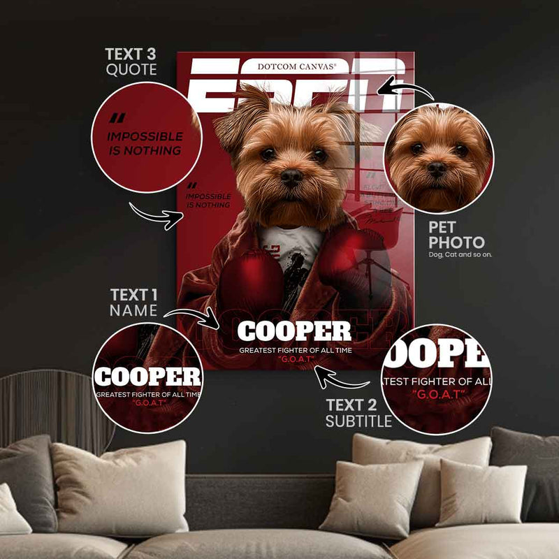 ESPN personalisierbar - Acrylglas