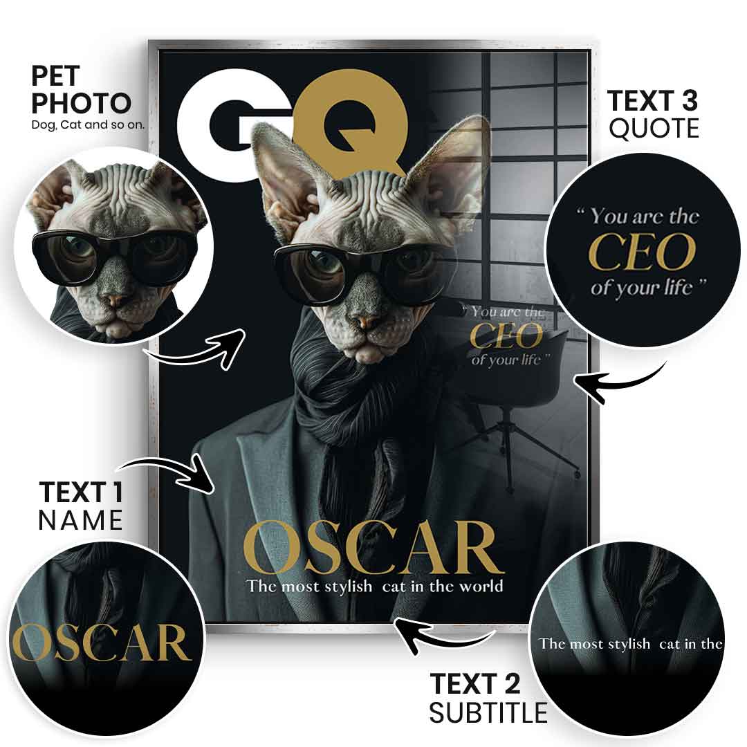 GQ personalized - acrylic glass