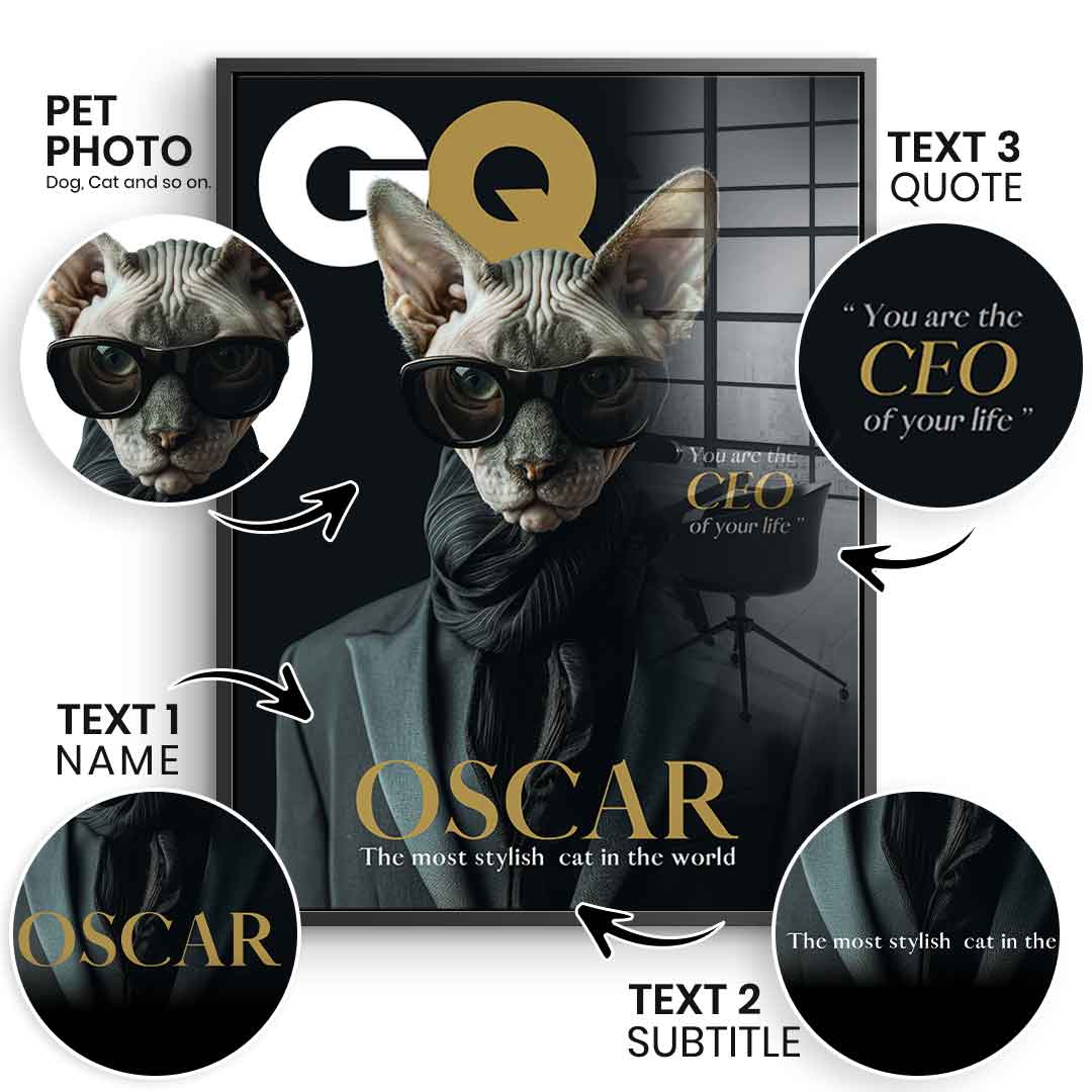 GQ personalized - acrylic glass