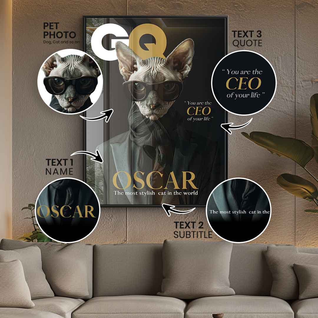 GQ personalized - acrylic glass