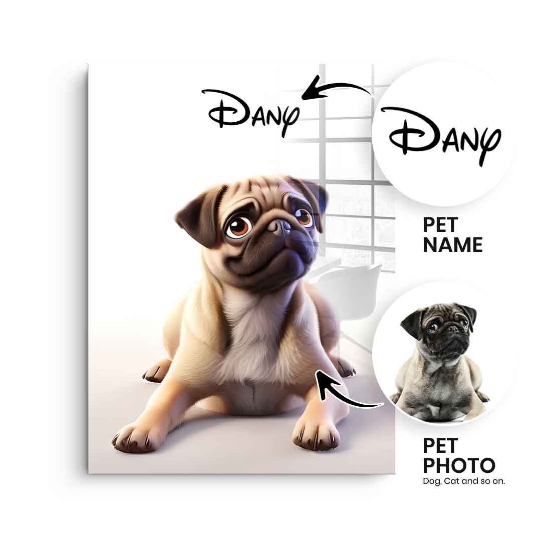 Pet disney personalized - acrylic glass