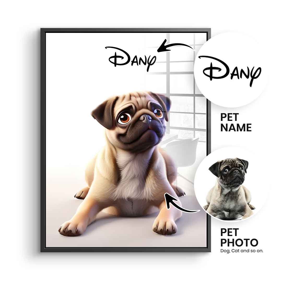 Pet disney personalized - acrylic glass