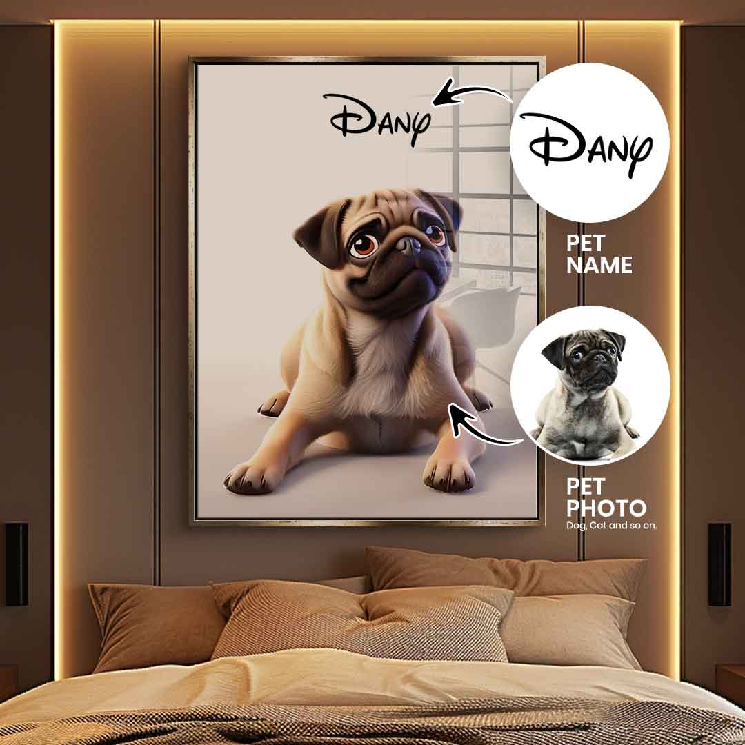 Pet disney personalized - acrylic glass