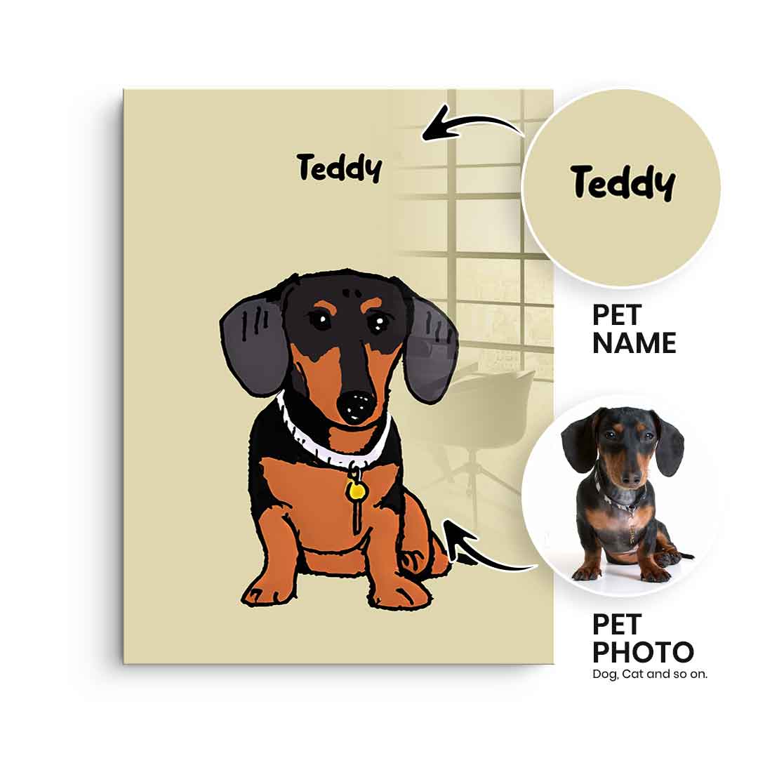 PET minimalistic can be personalized - acrylic glass