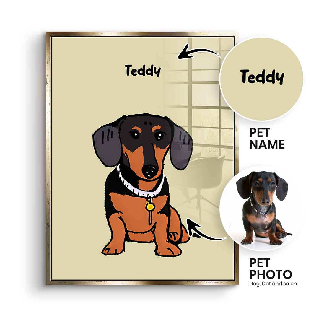 PET minimalistic can be personalized - acrylic glass