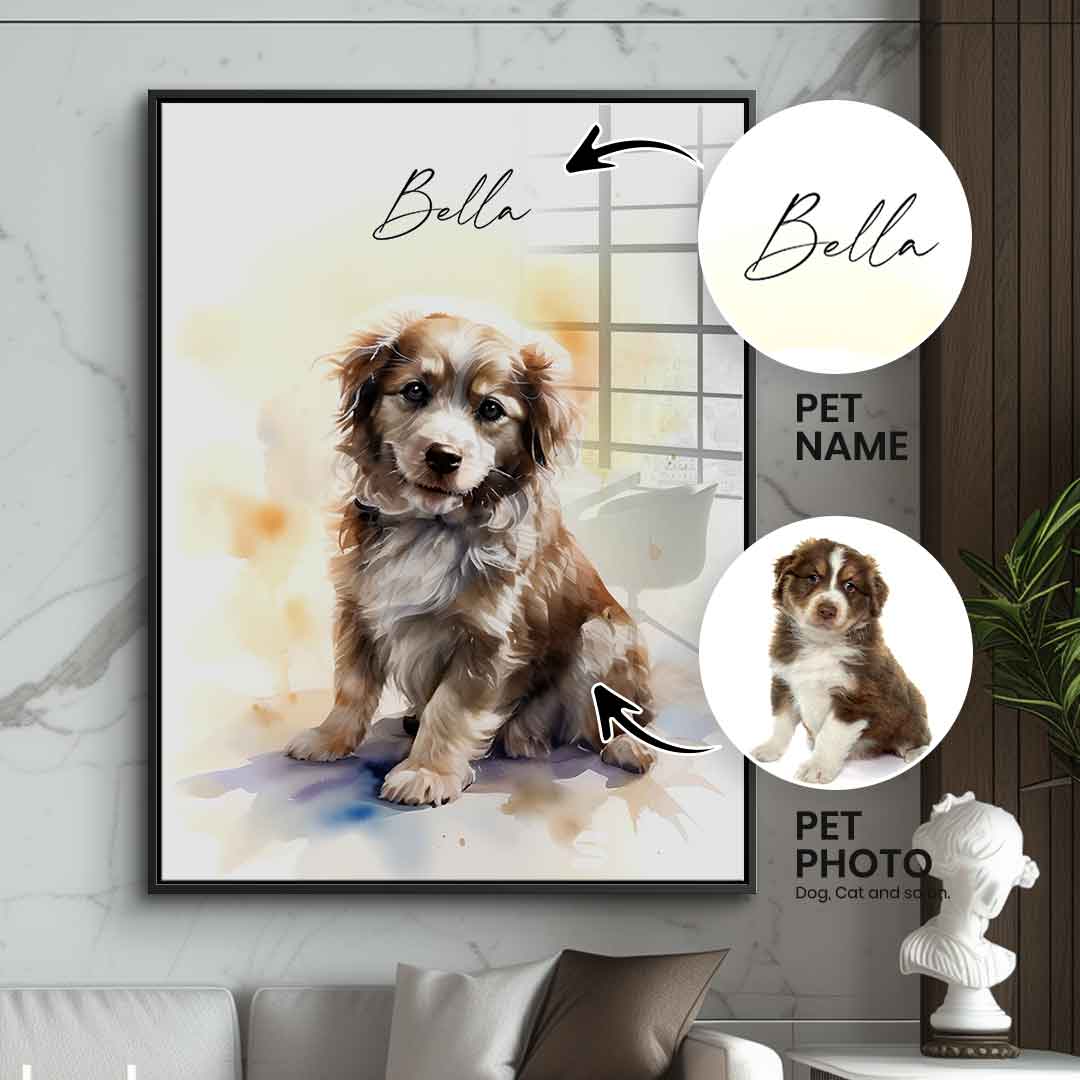 Pet painting personalized - acrylic glass