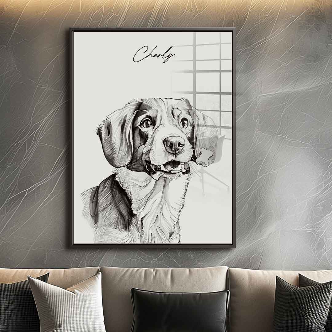 PET sketchy personalizable - acrylic glass