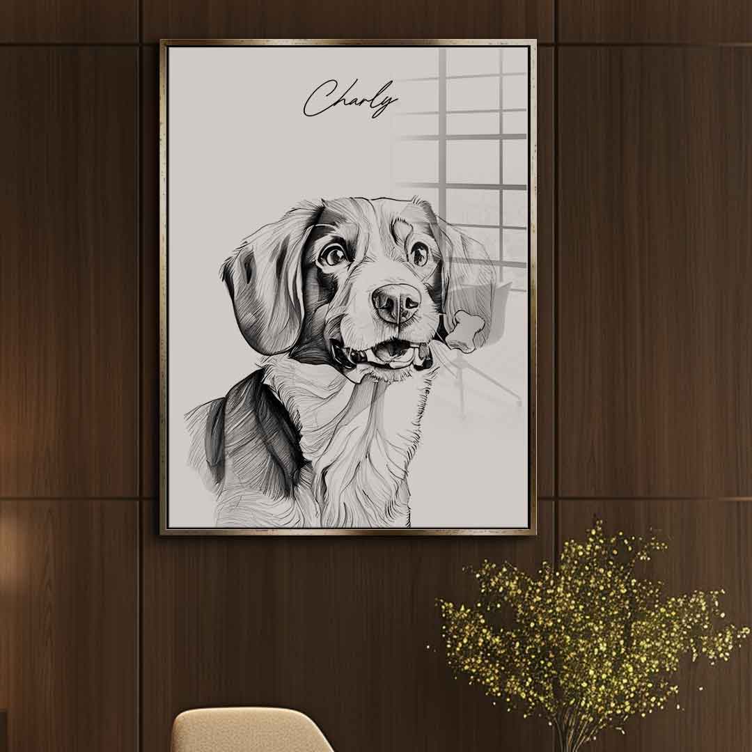 PET sketchy personalizable - acrylic glass