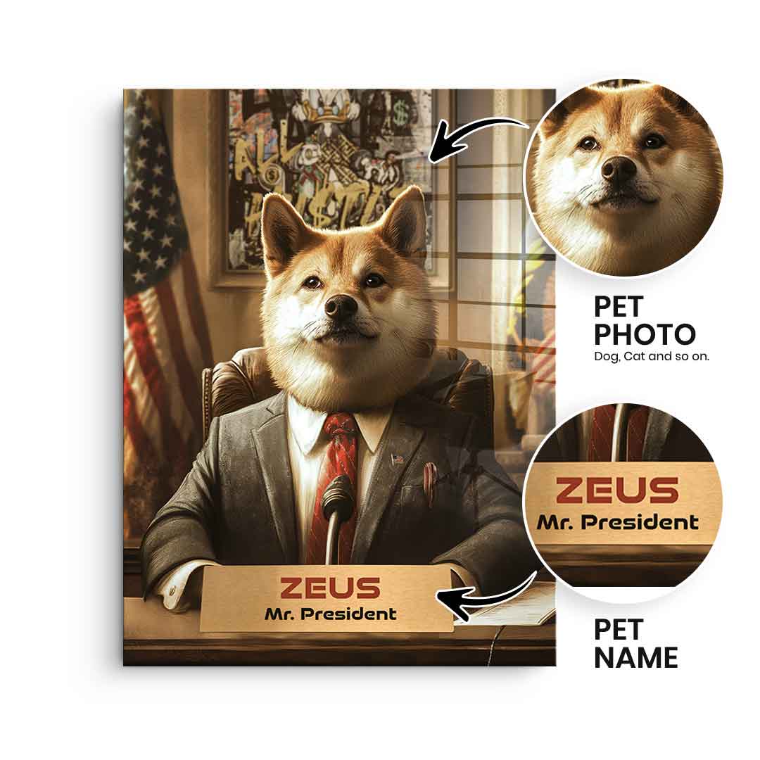 President personalizing - acrylic glass