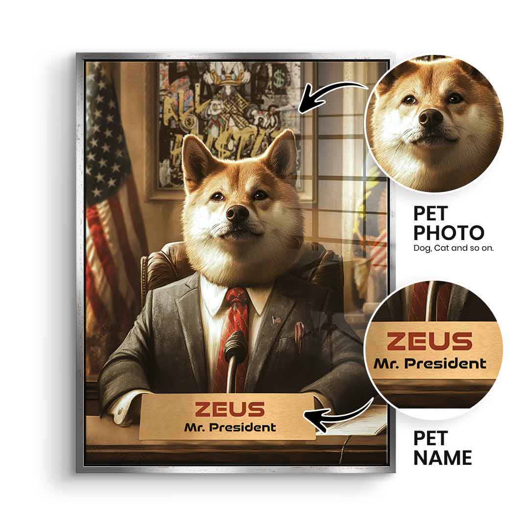 President personalizing - acrylic glass