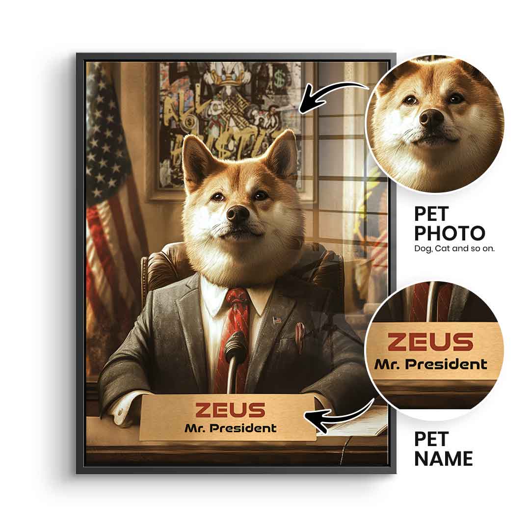 President personalizing - acrylic glass