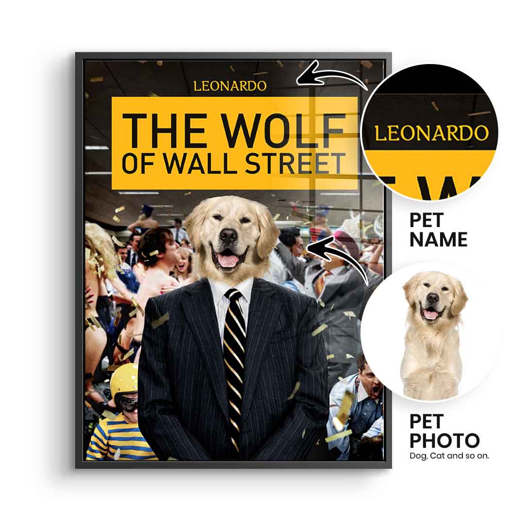 Wolf Of Wall Street personalisierbar - Acrylglas