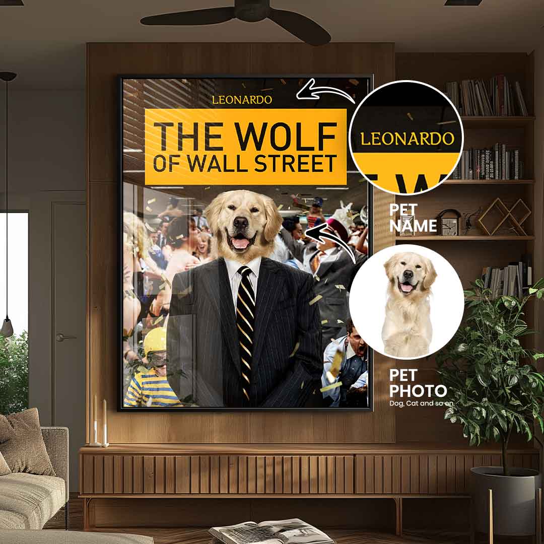 Wolf Of Wall Street personalisierbar - Acrylglas