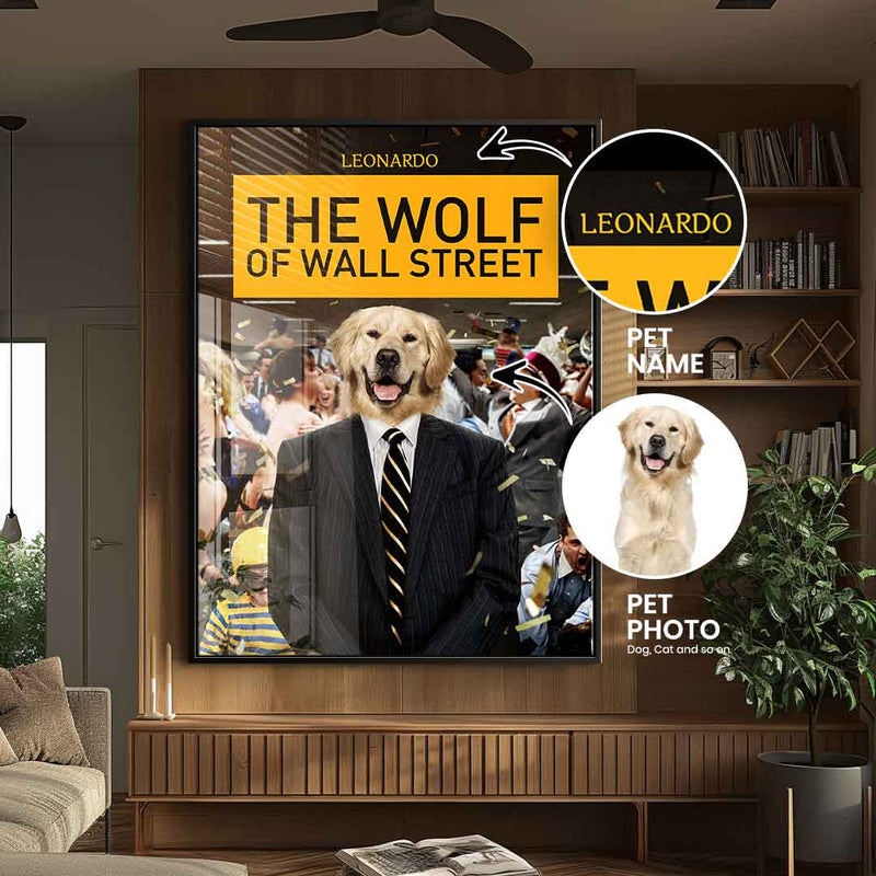 Wolf Of Wall Street personalisierbar - Acrylglas