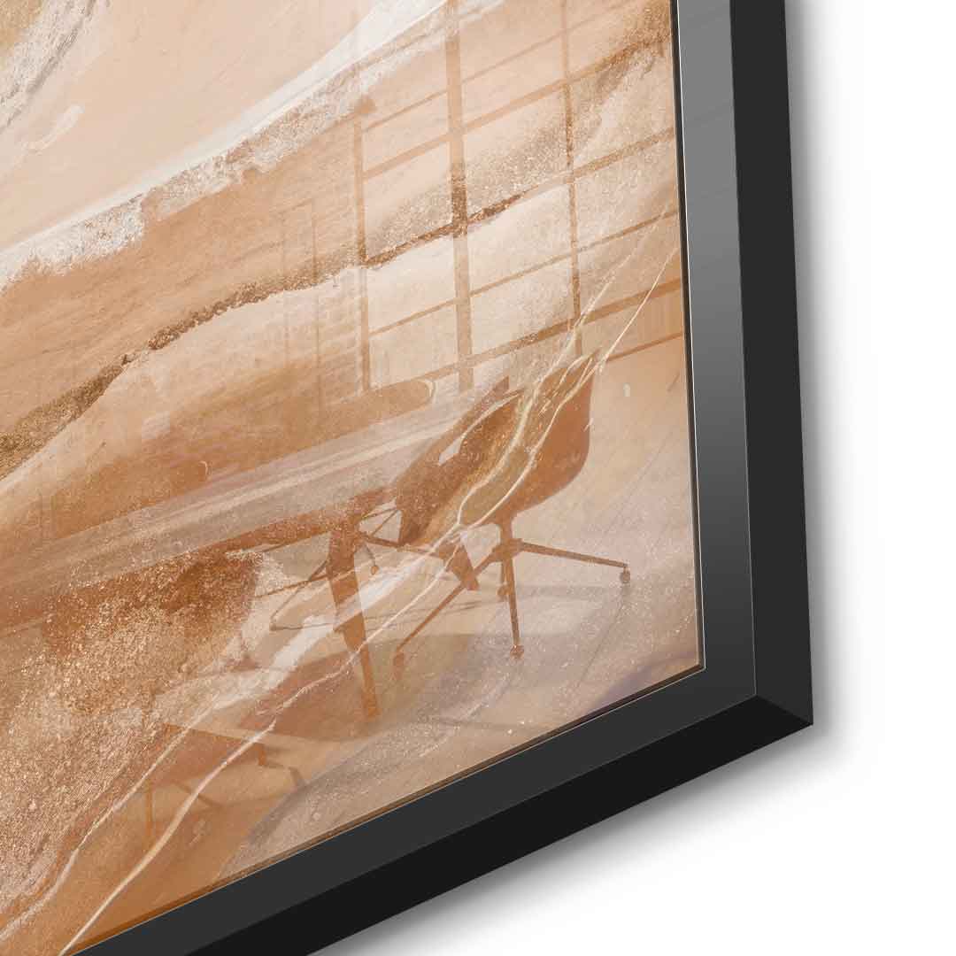 Sandstone in Brown Hues - acrylic glass