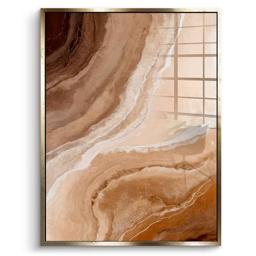 Sandstone in Brown Hues - acrylic glass