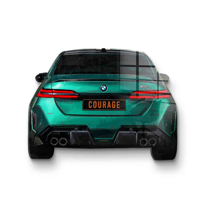 Wandskulptur BMW M5 Backside - Acrylglas