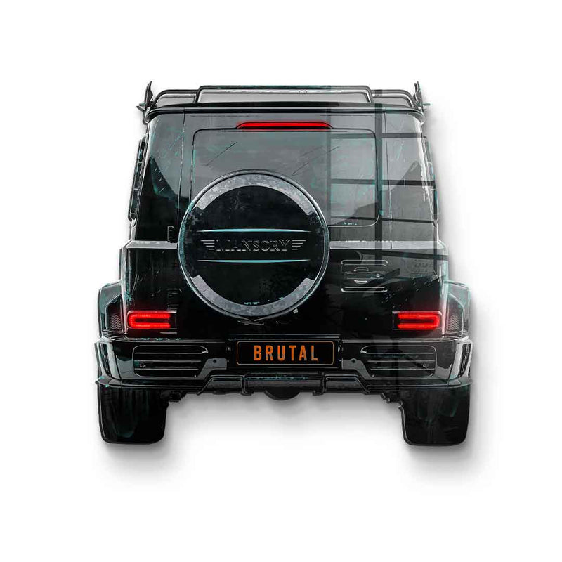 Wandskulptur G-Wagon Backside - Acrylglas