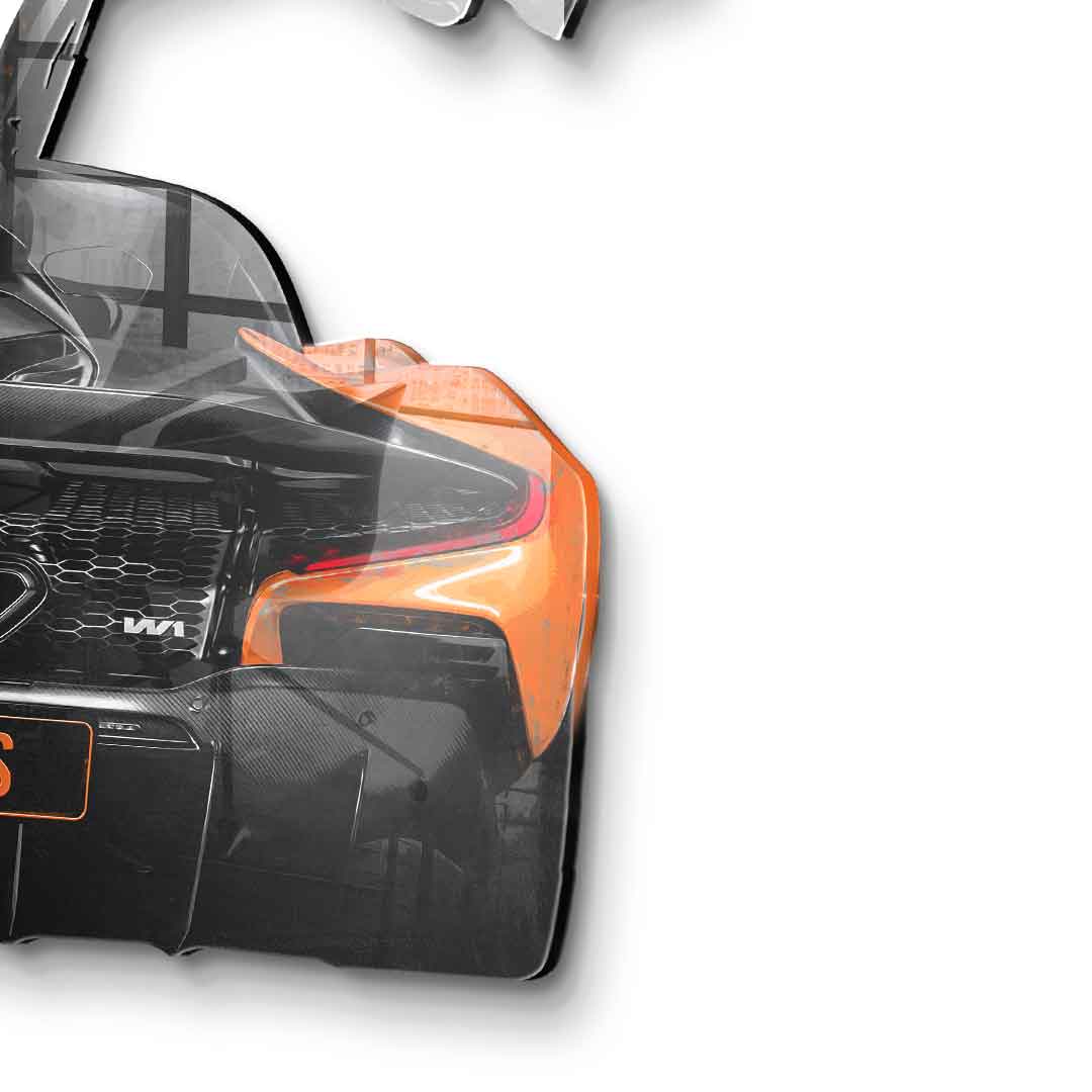 Wandskulptur Mclaren Backside - Acrylglas