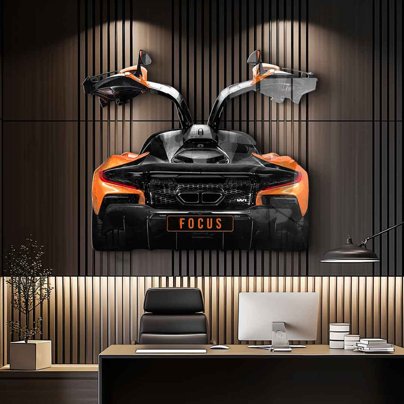 Wall sculpture McLaren Backside - acrylic glass
